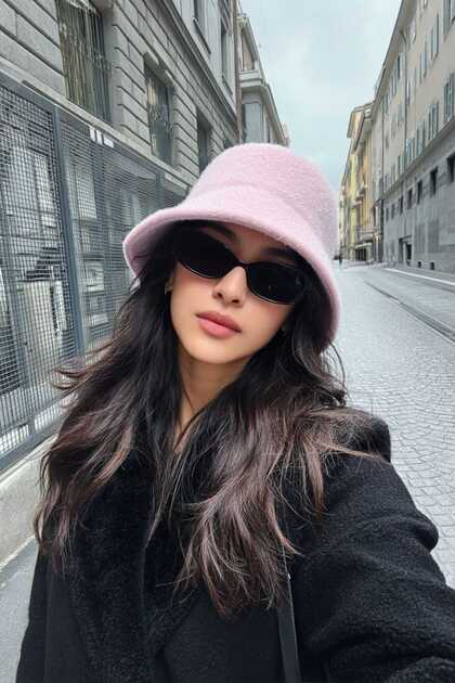 Woman Timeless Felt Bucket