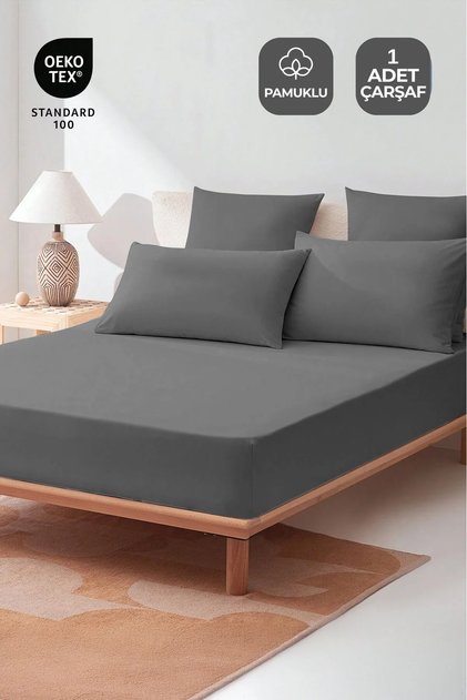 Lastikli Pamuklu Fitted Penye Çarşaf Tek Kişilik Çift Kişilik Battal Yatak 100x200, 160x200, 180x200