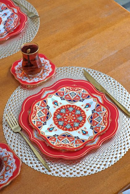 Onega Pasta Tabağı 21 Cm 6 Lı