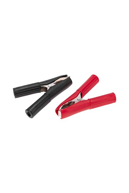 Koodmax 5 Çift Kırmızı Siyah Akü Timsah Kıskaç Klipsi - 75mm 30A