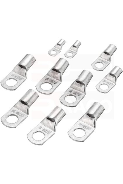 Heavy Duty Wire Lugs Terminals Connector Cable Tinned Copper Eyelets Pack of 10 (150-10 MM)
