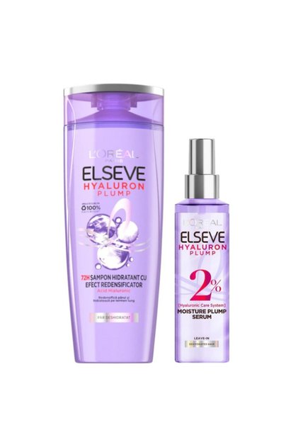 Set Ser Redensificator 150 ml, Sampon 400 ml, Hyaluron Plump Par Deshidratat