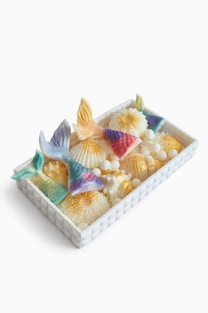 Decorative Soap in a Sea-Themed Decorative Bowl Handmade Gift Decorative