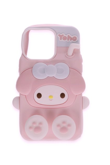 iPhone 13-14-15 Pro Max Compatible Case Poky Character Silicone Pattern-2