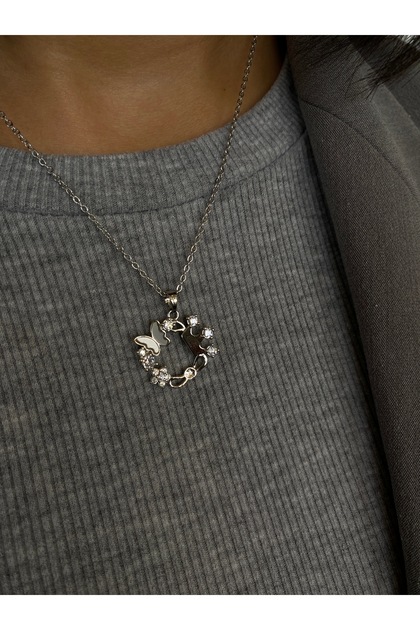 Steel Silver Life Cycle Necklace