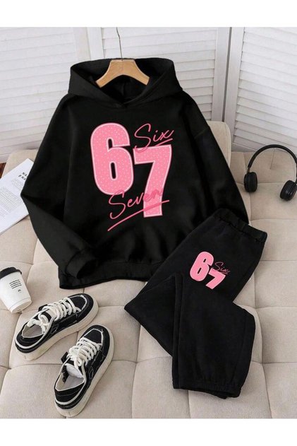 Girls/Boys Hooded Sweatshirt and Trackpants Set
