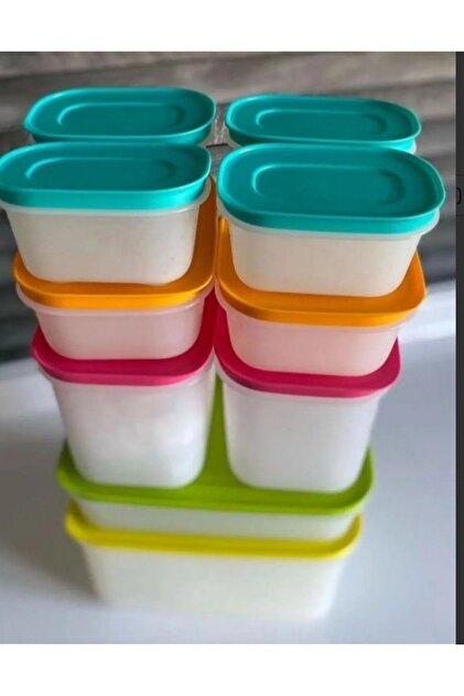 Tupperware Alaska Set. 2.5 LT, 1 LT, 2 Adet 1.1 LT, 2 Adet 450 ML