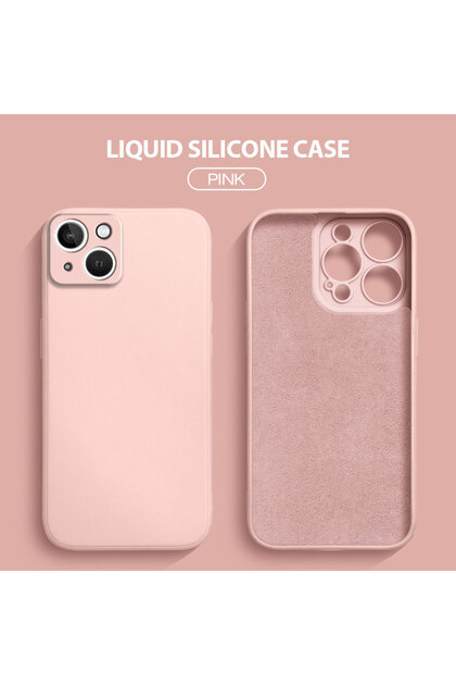 iPhone 13 Compatible Velvet Inside Camera Raised Silicone Phone Case