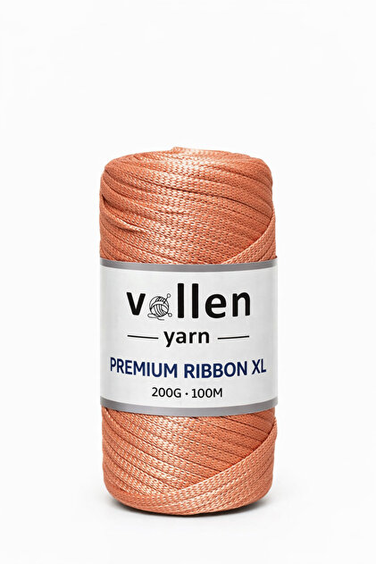 vollen yarn Premium 200gr/4mm Polyester Ribbon Ip,makrome Ipi