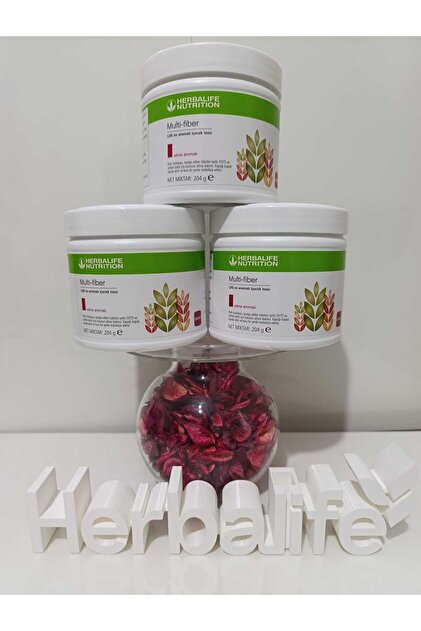 Herbalife Multi-Fiber 3'Lü Set Elma Aromalı Lifli İçecek Tozu (204