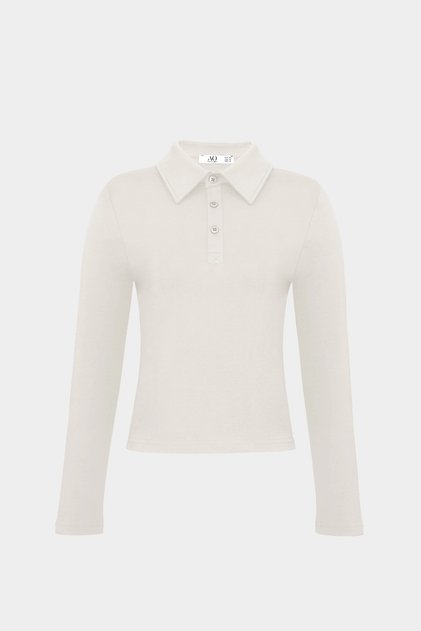 Premium Polo Neck Shoulder Pad Detailed Cotton Fit T-Shirt
