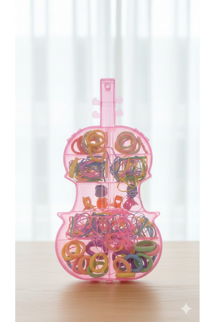 Girl's Teenage Boxed Violin Model Bag Buckle Set
