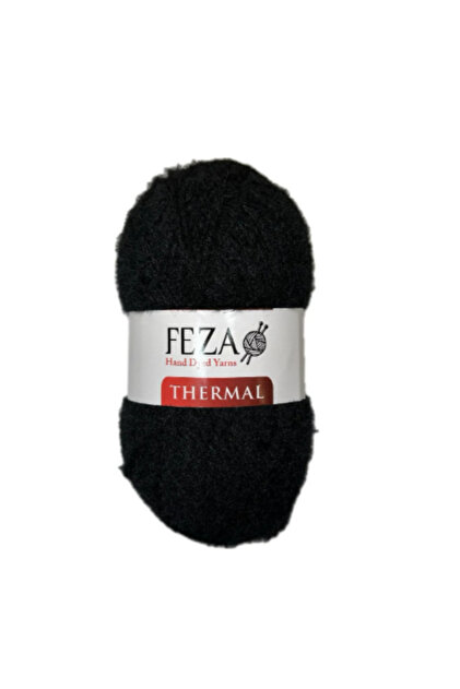 Thermal 100% Polyamide – 100 g 200 m Soft Textured Knitting Yarn-1903-1 Piece-Black