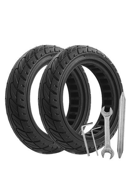 2pc with tools Solid Tire for 8.5Inch M365 Pro Pro 2 Mi3 1s Electric Scooter Anti-Shock Wear Resist