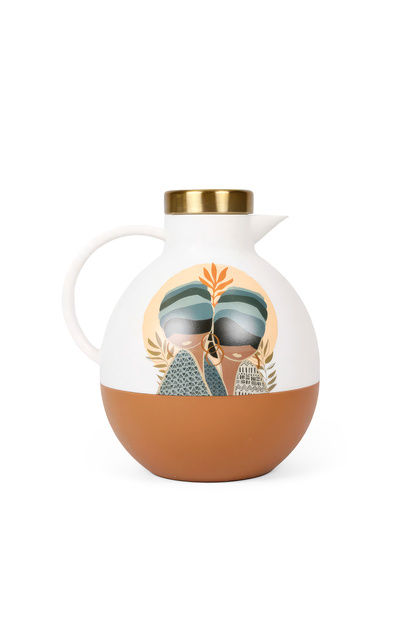 Brown Tea and Coffee Flask Glass 1 Liter from Dwell