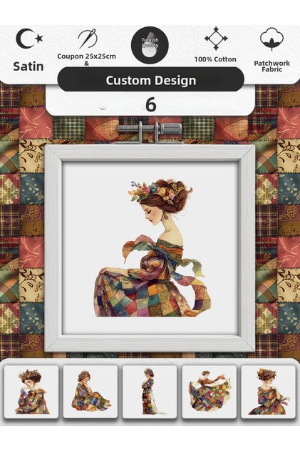 Patchwork Fabric Set β 100% Cotton Patterned Fabric Coupons for Sewing and Hobby