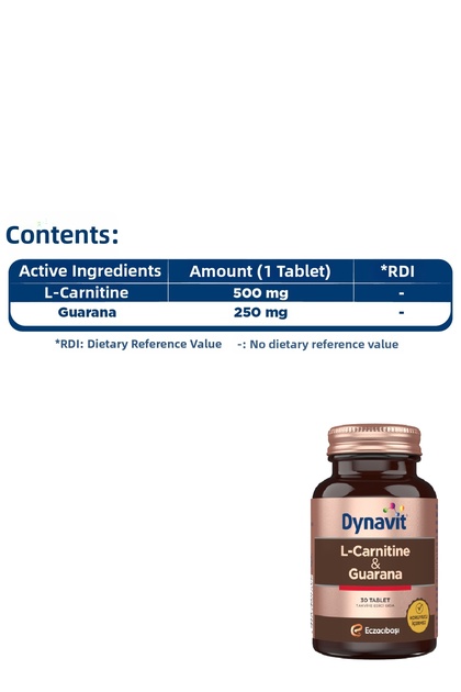 Dynavit Magnesium Citrate 200 Mg & L-Carnitine Guarana