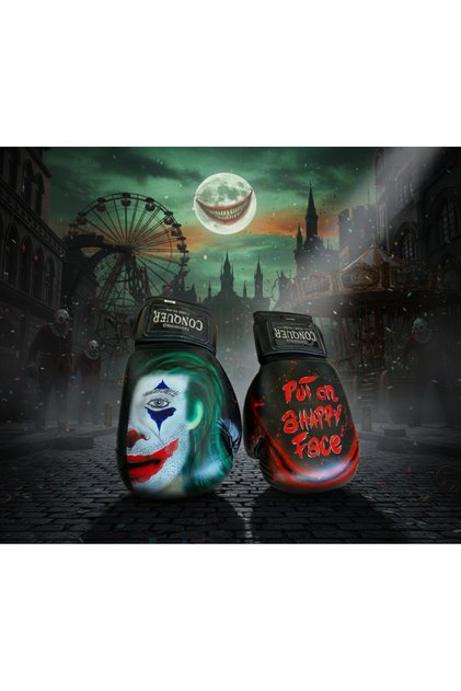Conquer Custom Made Hero Joker 2 Deri Boks Eldiveni (BLACK EDİTİON