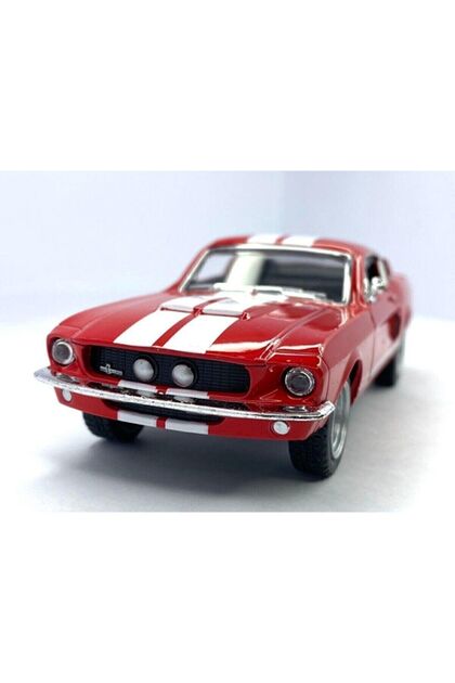 Genel Markalar 1967 Shelby GT500 Çekbırak Diecast Model Araba