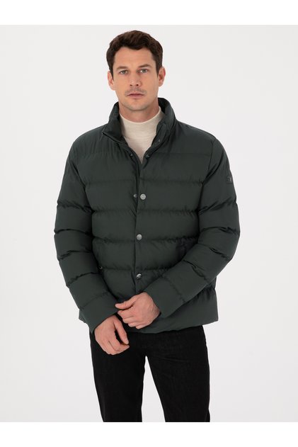 Khaki Wide Hooded Jacket Hooded Coat 50319254-Vr027