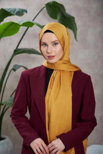 Alesa Pattern Silky Jacquard Shawl Altuni 9003-09