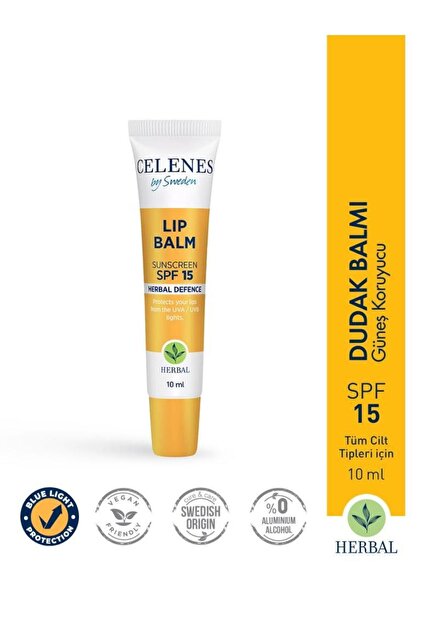 Celenes by Sweden Herbal Yoğun Nem Lip Balm Spf15 10ml - Fiyatı