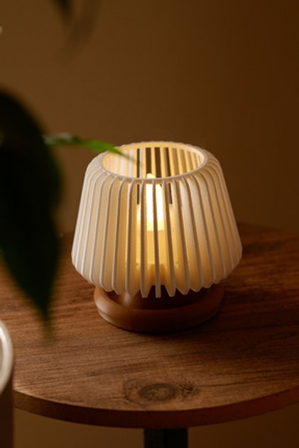 ORİON | Dekoratif Led Tealight Mumluk | Masaüstü Aydınlatma | 1 adet | 7x7,5 cm