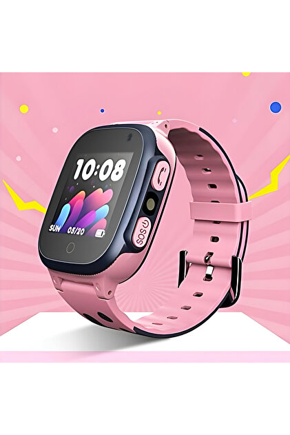Lizard 7インチシングル Rosalyn / Cecil Onkatech Sim Kartlı Lbs Konum Takipli Akıllı Çocuk Saati Pembe