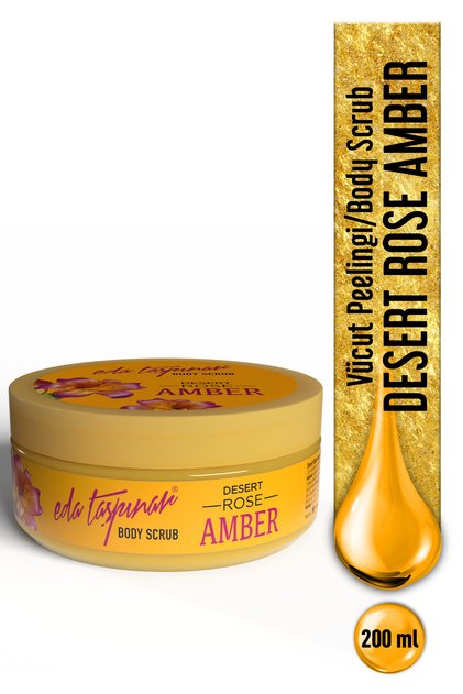 Desert Rose Amber Vücut Peelingi – Pürüzsüz Cilt & Kalıcı Koku 300 gr