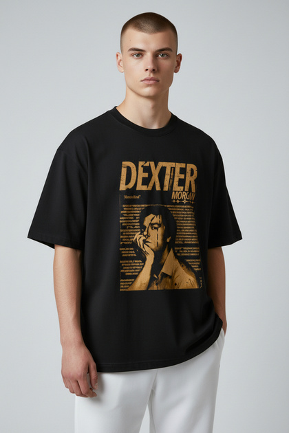 Dexter Morgan Printed 100% Cotton Unisex Oversized T-Shirt Tee Shirt