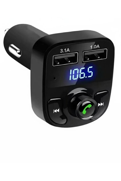 Araç Fm Transmitter 5.0 Bluetooth Araç Kiti Usb Mp3 Sd Kart Çakmaklık Girişli oto müzik çalar