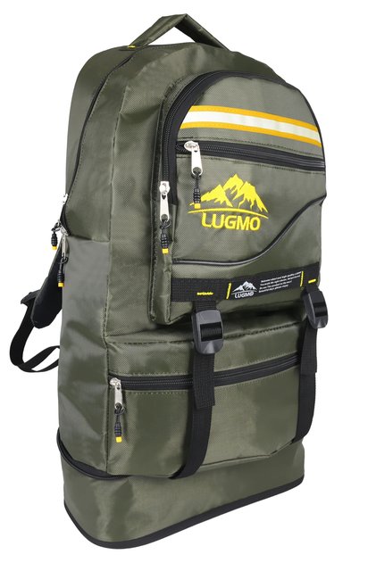 Mountaineer Backpack Earthquake Bag with Bellows Reflector 65 Liters Khaki