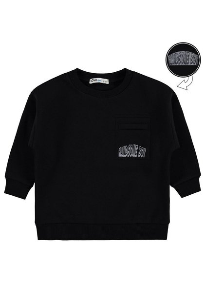 Hnadsome Printed Sweatshirt for 2-5 Years - Black