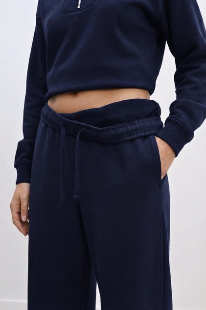 Geniş Paça Jogger Pantolon - Lacivert 2