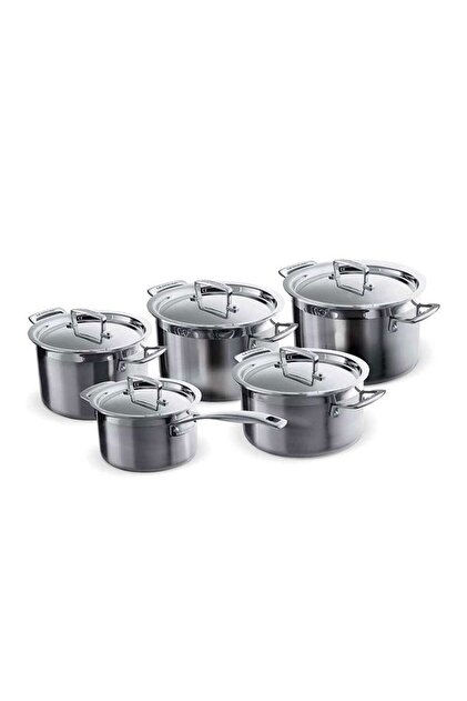 LE CREUSET 陶器 ディスペンサー 3色セット シルバーノズル1本付き Le Creuset TRIPLY 10 PCS ÇELIK TENCERE SETI 9620940000-1000