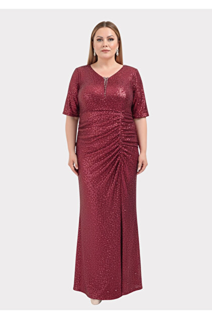 long elegant dress size xxxl Plus-Size Long Sweetheart Prom Dress PT004C main image 0
