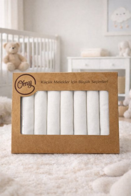 7-Piece Baby Mouth Wiping Wipes Boxed Gift Patterned