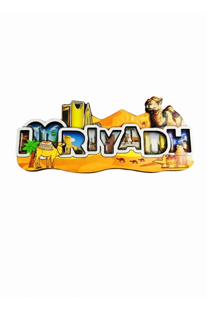Riyadh Fridge Magnet Sand dunes and camels