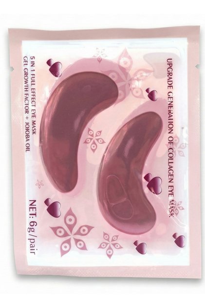 5 in 1 Collagen Under-Eye Mask Anti-Puffiness Brightening Moisturizing Jojoba Care Pad 2 Pieces