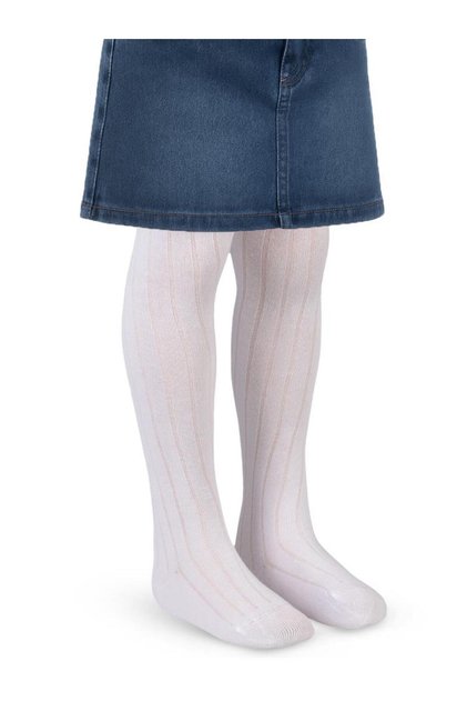 Civil Girls' Derby Plain Pantyhose | School Nursery and Daily Use - White