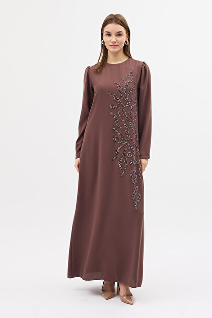 Rochie de seară brodată cu piatră Lily - nurcă