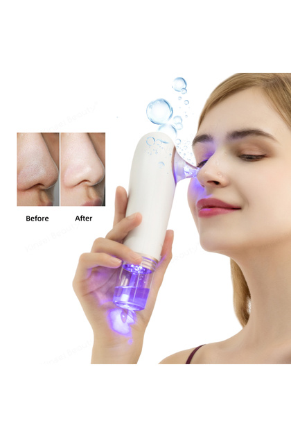 Electric Pore Cleaner Blackhead Remover Water Cycle DeepCleansing Face Acne Pimple Beauty Gold Color