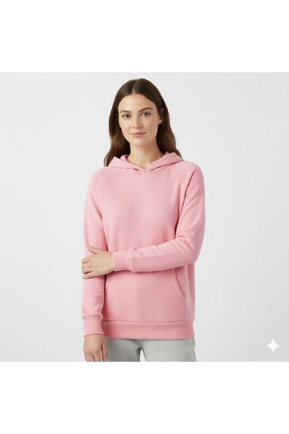 Women's Plain Basic Hooded Sweatshirt