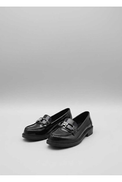 Black Matte Patent Leather Daily Comfortable Women's Loafer New Style Ballet Shoes