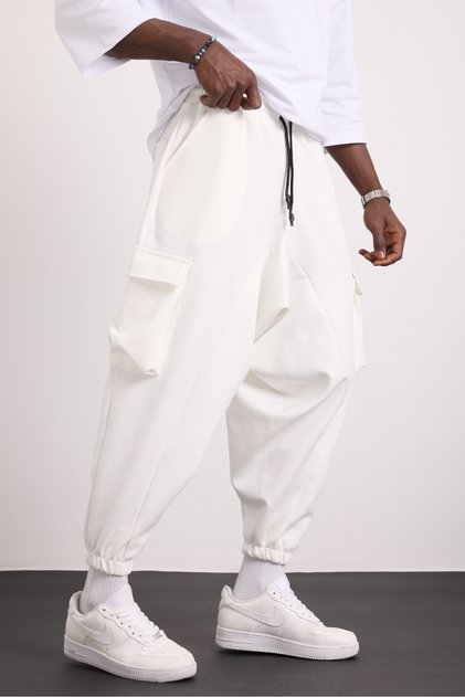 Unisex Original Design Cargo Pocket Pack Casual Baggy Trousers