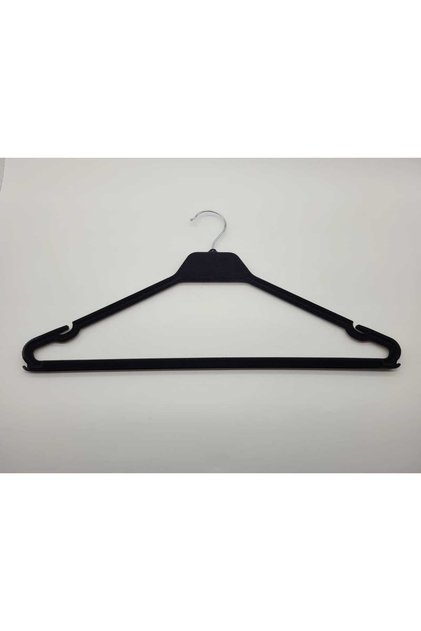 Demoplast Luxury Velvet Coated Hangers for Dresses, Skirts, Pants, Blouses, 5 Pcs (42cm)