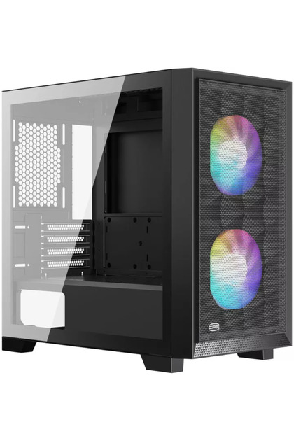 Корпус C3D310 ARGB BK Мини-тулър без захранване Черен