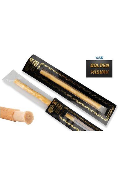 Long Length Gold Cardboard Boxed Miswak (2 Pieces)...High Quality Fresh Miswak...