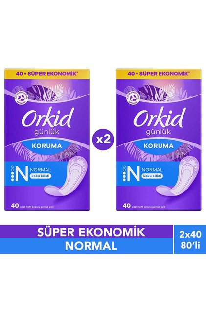 Günlük Ped Normal Ekonomik Paket 40'lı x2