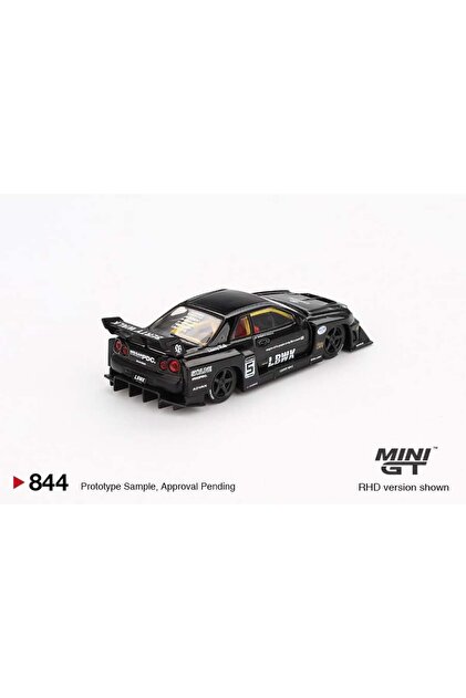 MINI GT Nissan LB-ER34 加藤会長直筆サイン入り1周年記念 mini gt 1:64 Nissan LB-ER34 Super Silhouette Skyline Black LBWK